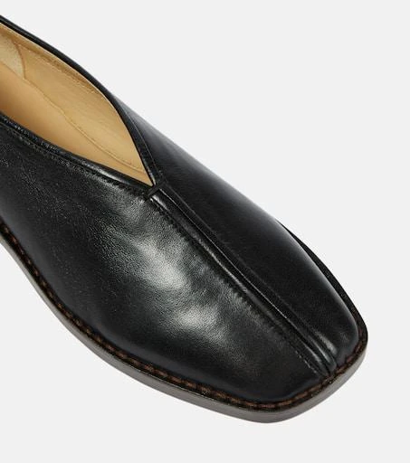 Lemaire Piped leather loafers 6