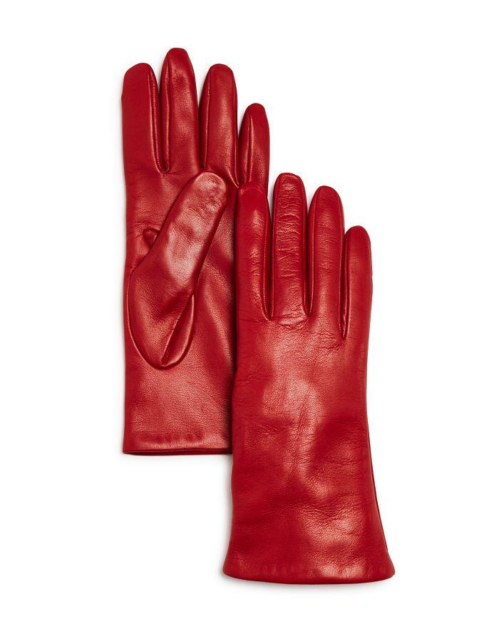 Bloomingdale's Cashmere Lined Leather Gloves - Exclusive