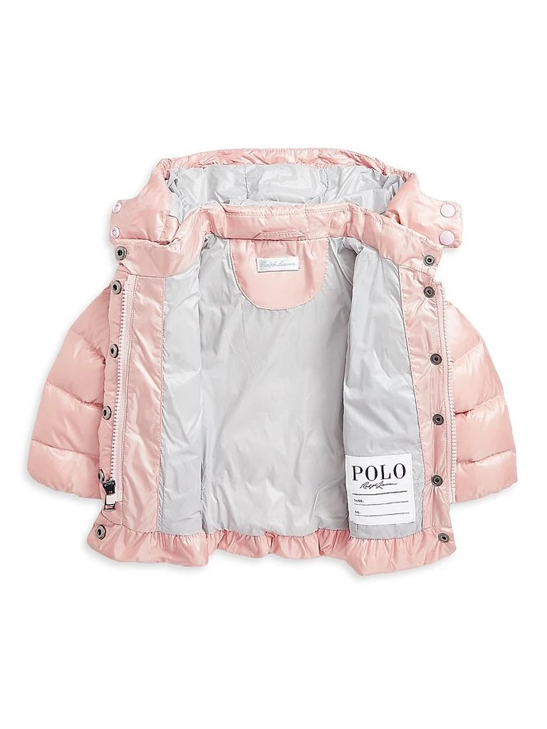 Ralph Lauren Baby Girl's Down Puffer Peplum Jacket 2