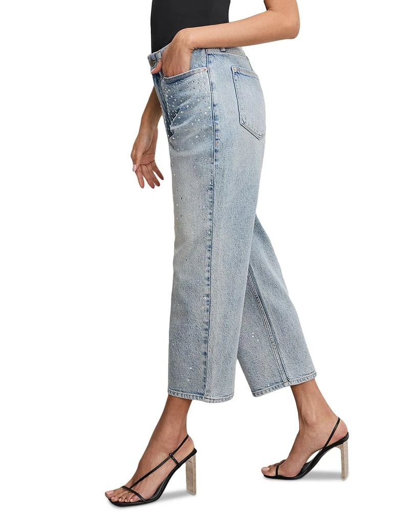 Good American Crystal Stars Good 90s Ankle Jeans in Indigo908 4