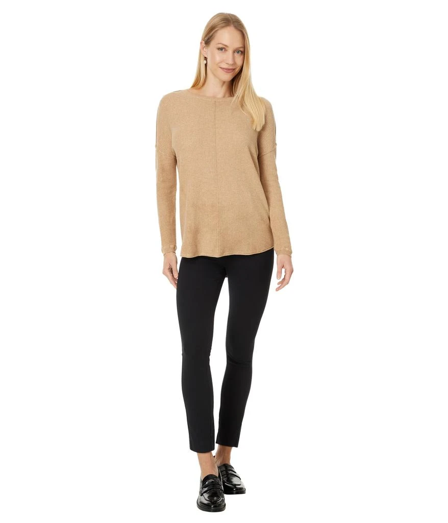 Elliott Lauren Cotton Cashmere - Waffle stitch Drop Shoulder Sweater 4