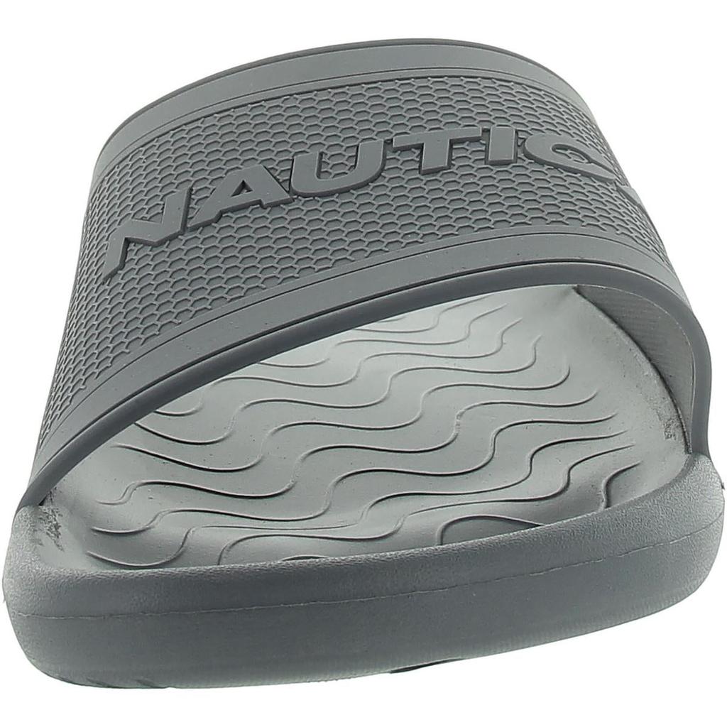Nautica Womens Slip On Flat Slide Sandals