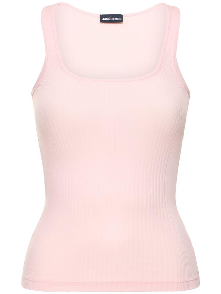 JACQUEMUS Le Debardeur Caraco Cotton Tank Top