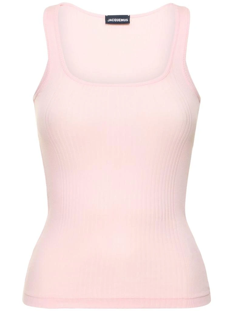 JACQUEMUS Le Debardeur Caraco Cotton Tank Top 1