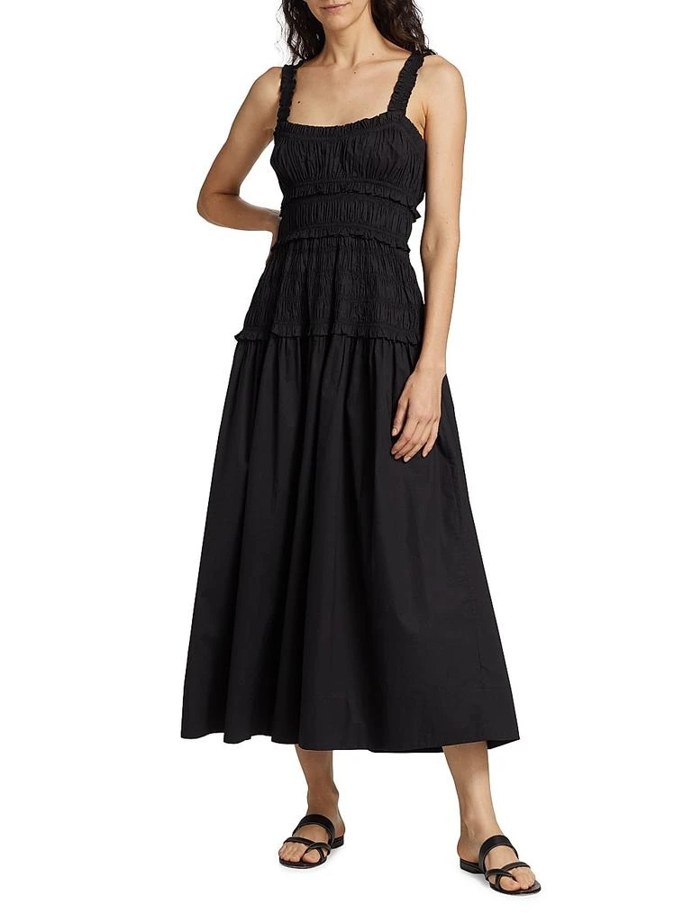 DÔEN Marianne Smocked Midi-Dress 2