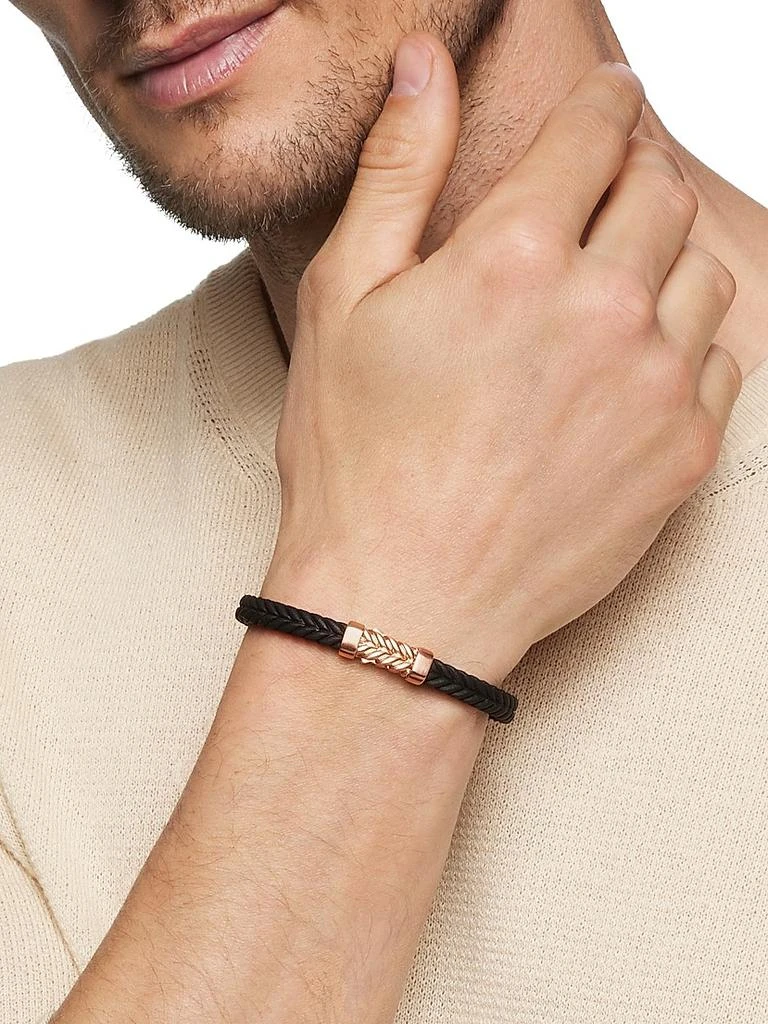 David Yurman Chevron Bracelet in Black Rubber 2