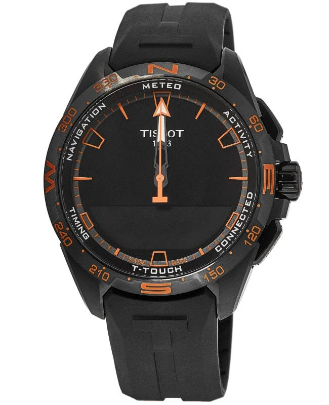 Tissot Tissot T-Touch Connect Solar Black Dial Rubber Strap Men's Watch T121.420.47.051.04 1