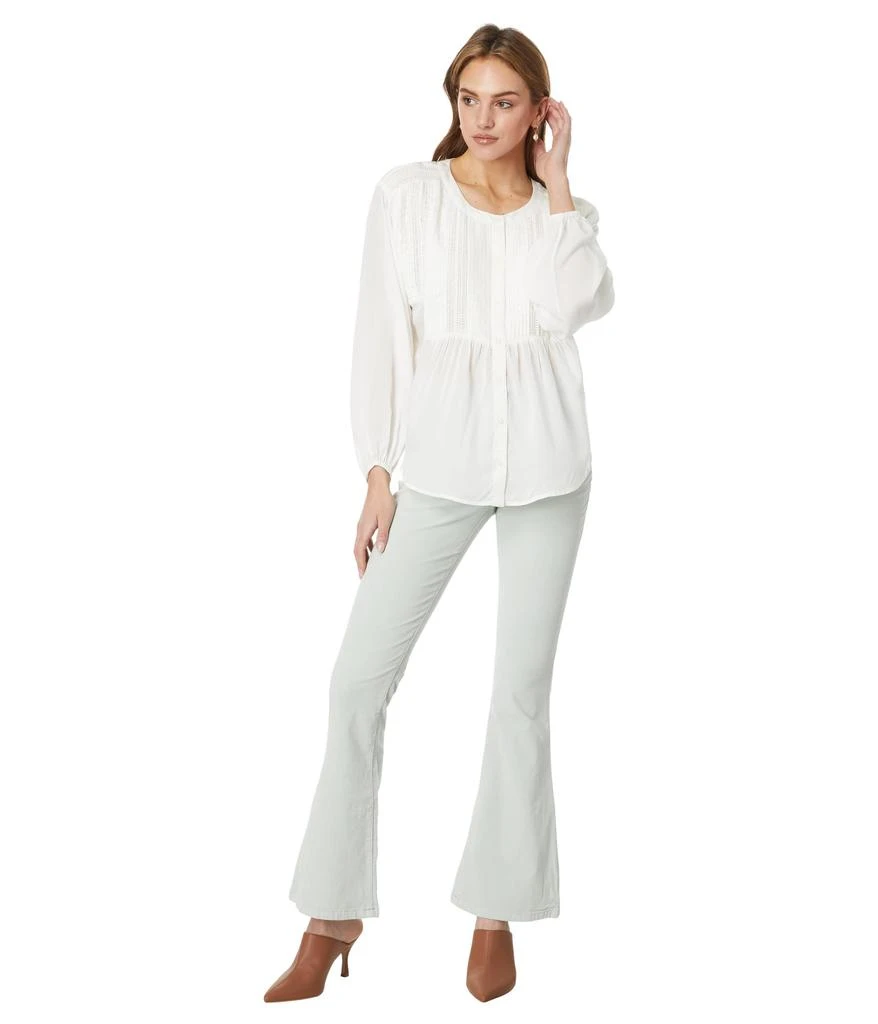 Lucky Brand High-Rise Corduroy Stevie Flare in Cider in Fall Mist 4