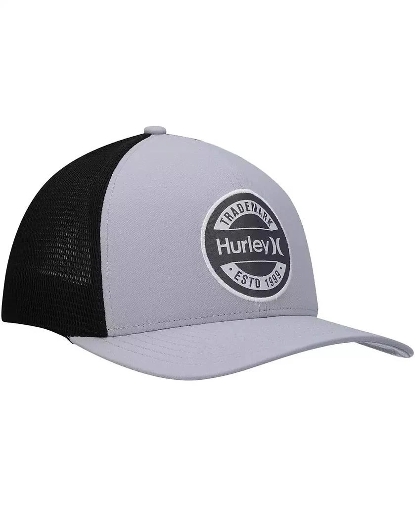 Hurley Men's Gray Charter Trucker Snapback Hat 4