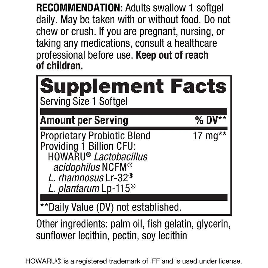 Nature's Way Probiotic Pearls Women's Vaginal & Digestive Health Softgels 4