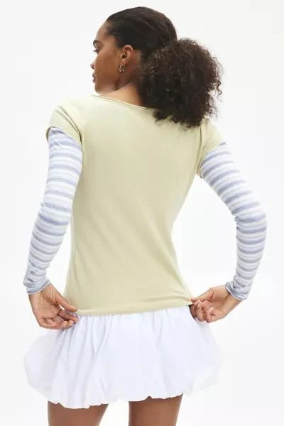 BDG BDG Sloane Layered Twofer Slim Long Sleeve Tee 4