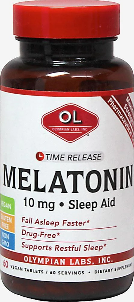 Olympian Labs Sleep 
Relaxation: Melatonin 10 mg Time Release 1