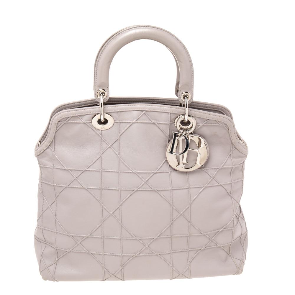 Dior Dior Pale Lilac Cannage Leather Granville Tote