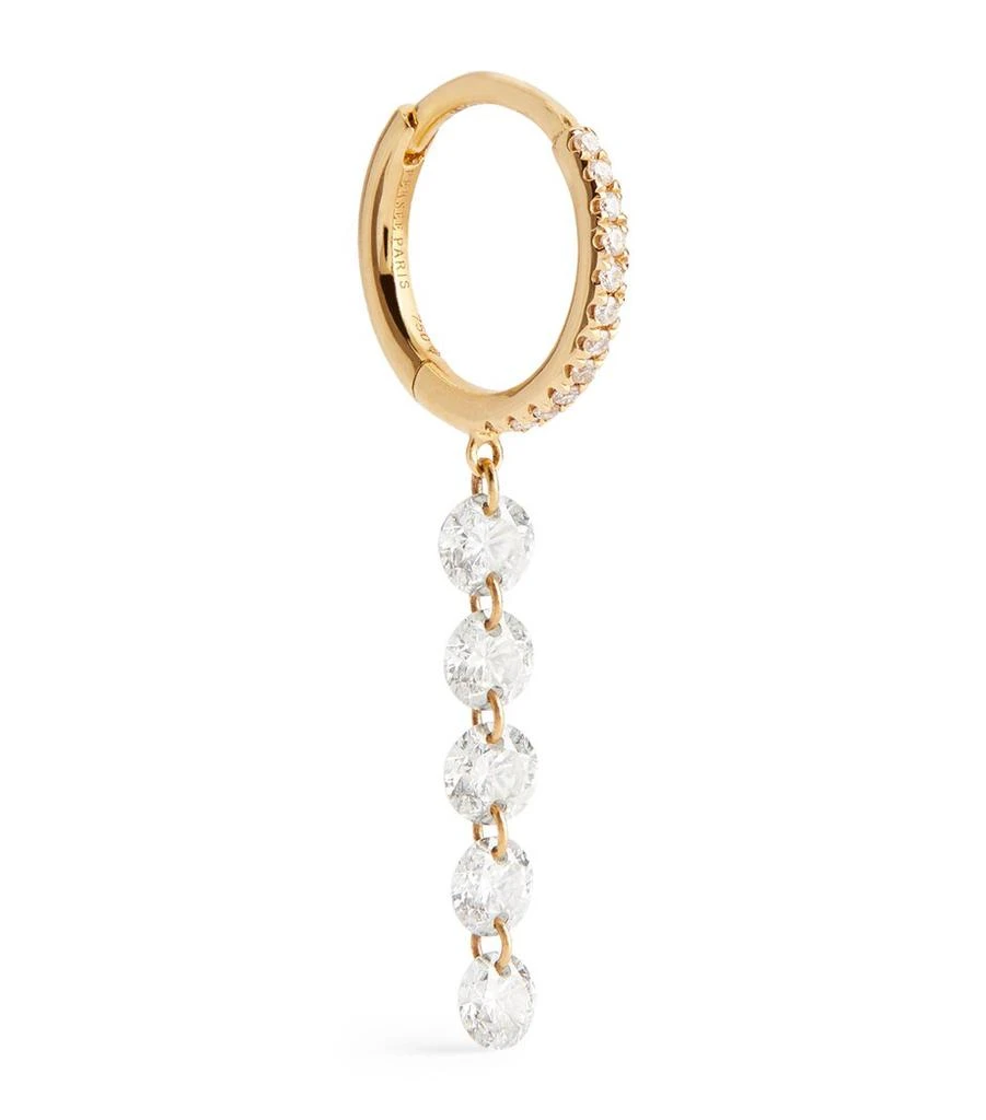 Persée Yellow Gold Diamond Piercings Single Earring 1