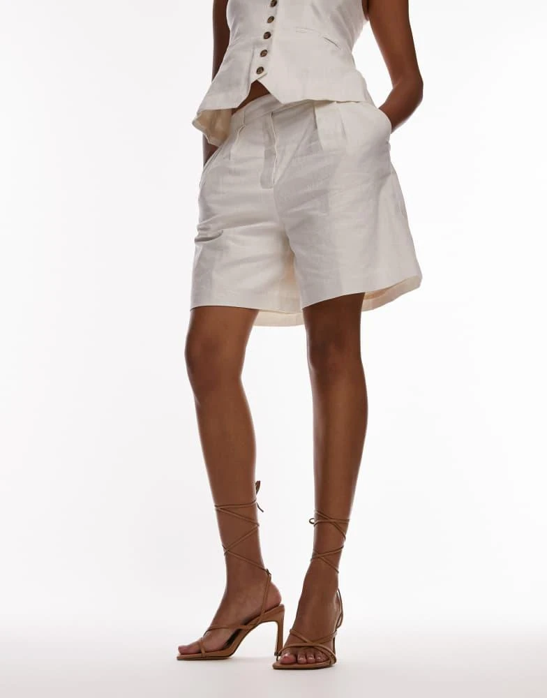 Topshop Topshop Faye strappy high heeled sandals in tan 2
