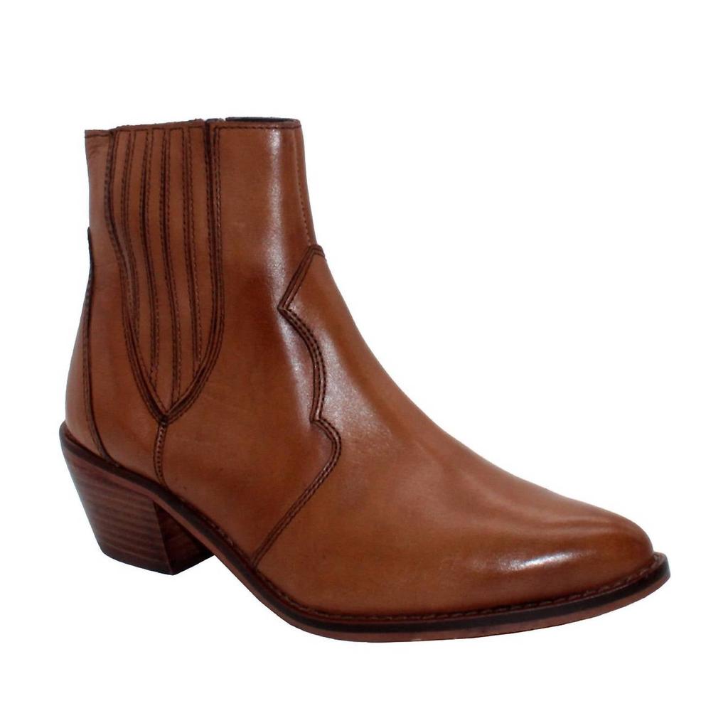 Sbicca Women's Peacemaker Chelsea Leather Bootie In Tan