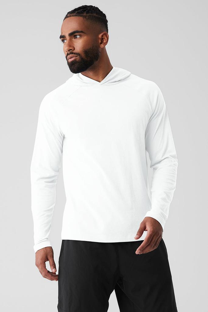 Alo Yoga Core Hooded Runner - White