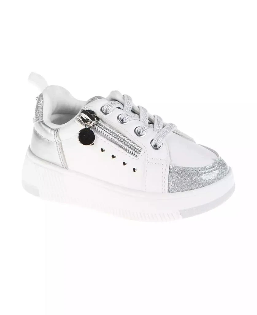 Vince Camuto Toddler Girls Decorative Zipper Heart Underlays Court Sneaker 1