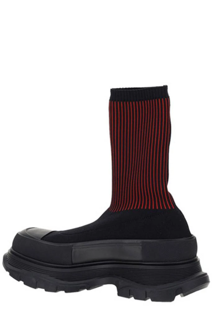 Alexander McQueen Alexander McQueen Logo Intarsia High Ankle Sock Boots 2
