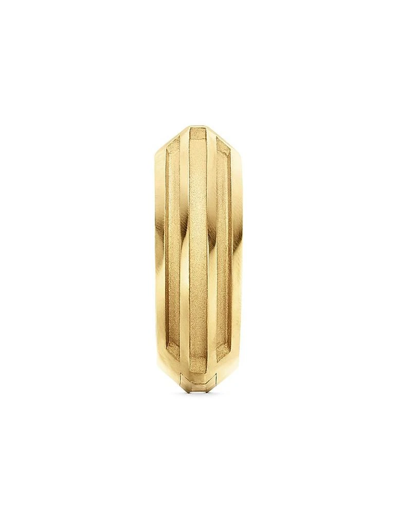 David Yurman Armory Hoop Earring In 18K Yellow Gold