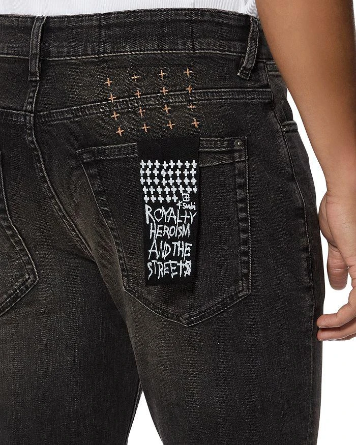 Ksubi Van Winkle Kingdom Repair Skinny Jeans in Black 5