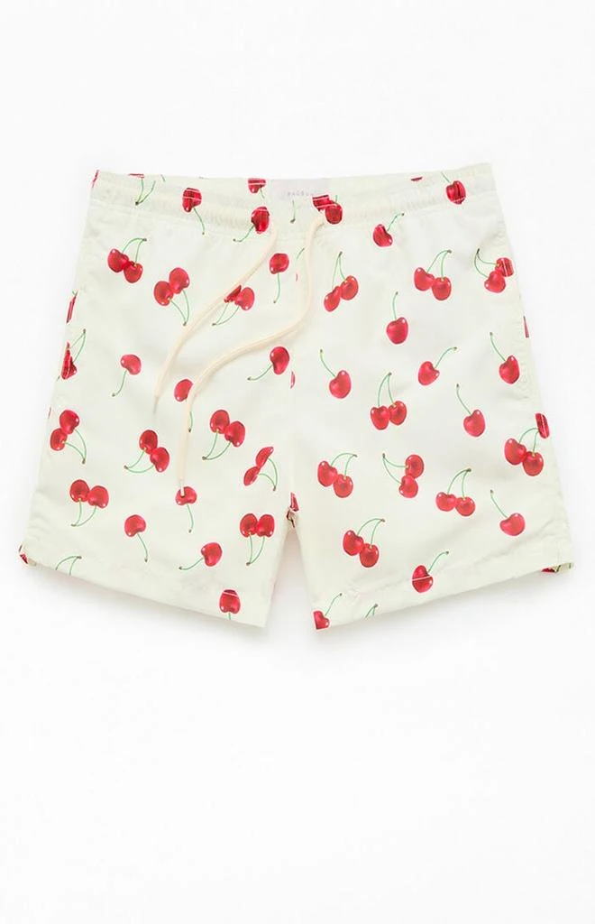 PacSun Cherry 4.5" Swim Trunks 1
