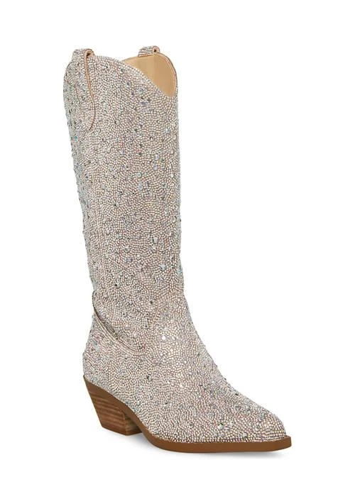 Betsey Johnson Johnson Dalas Rhinestone Western Boots 1
