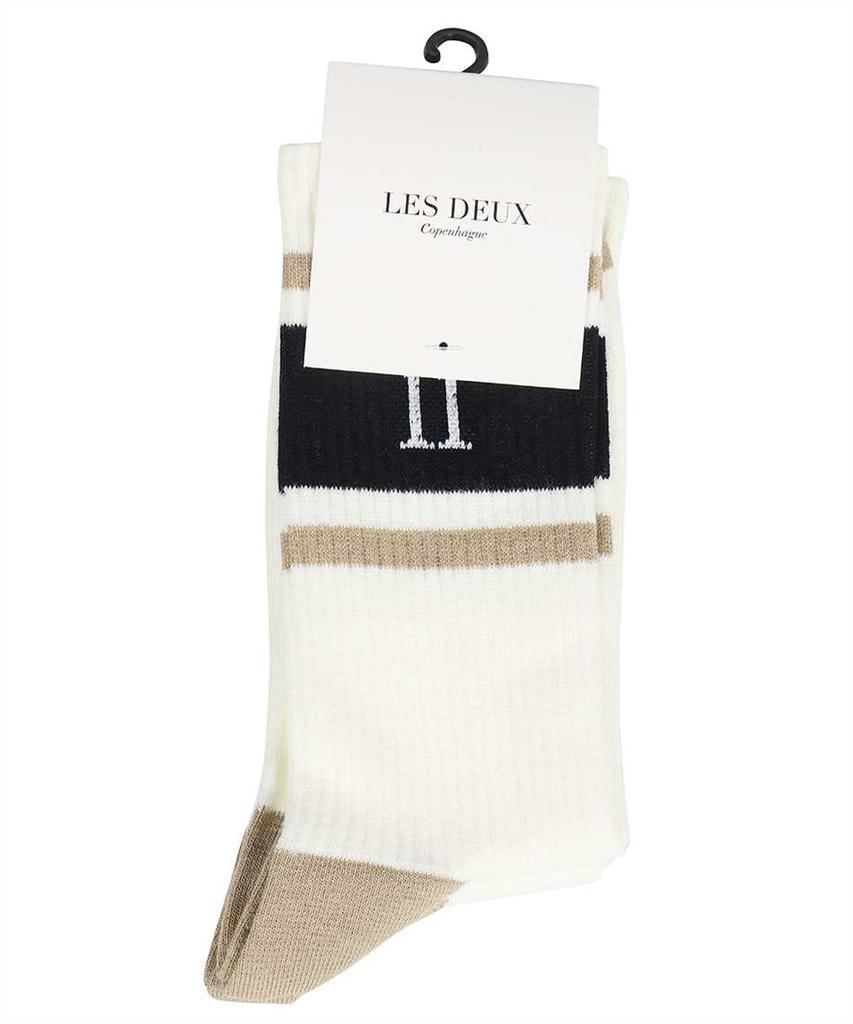 LES DEUX WILLIAM LOGO COTTON BLEND SOCKS