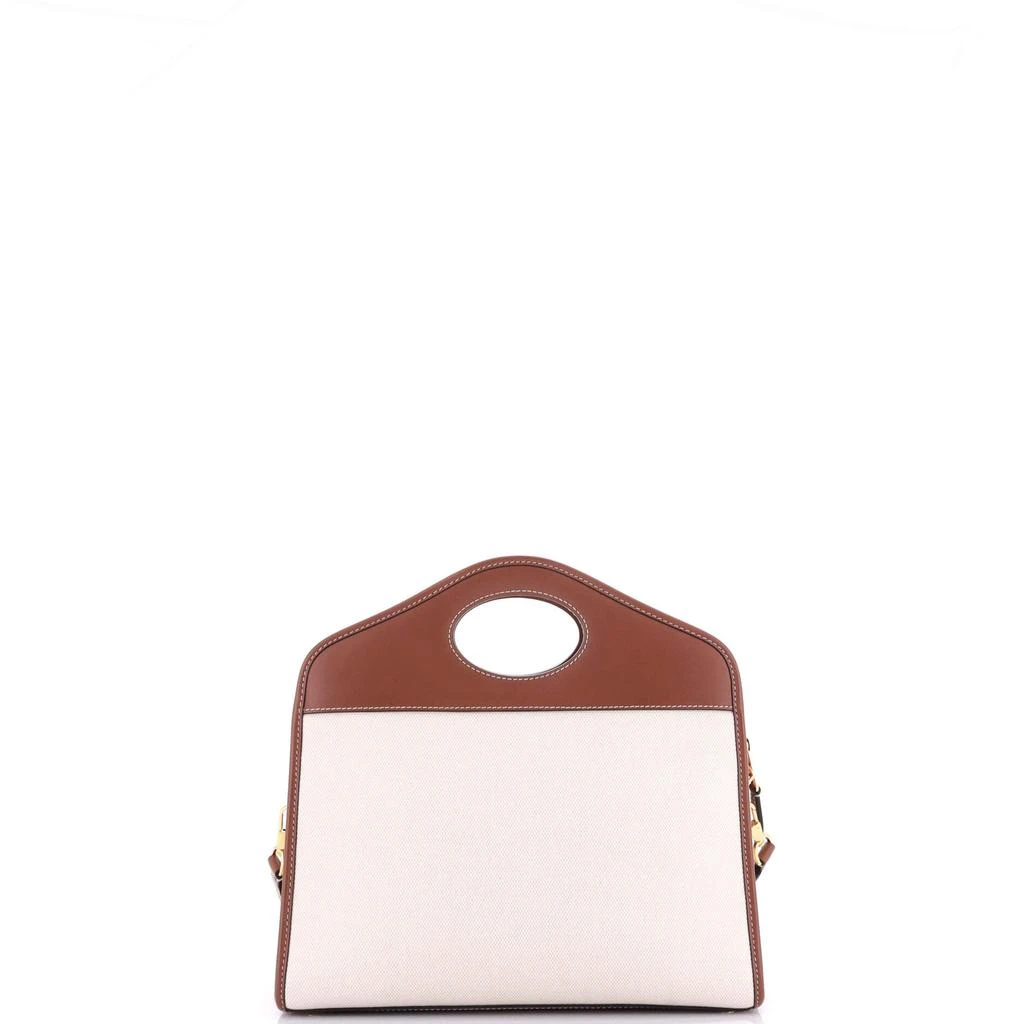 Burberry Bags Mini Logo Graphic Canvas And Leather Pocket Bag