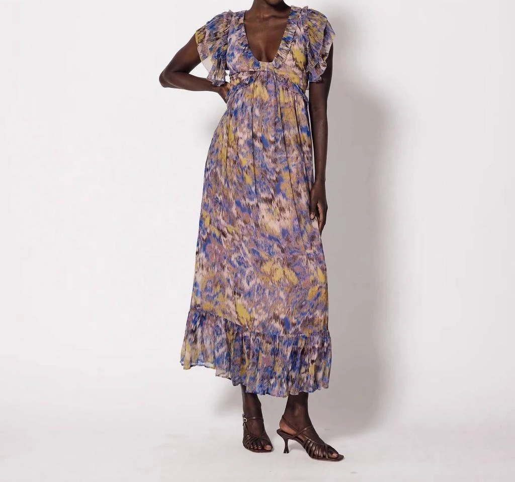 Cleobella Helene Ankle Dress In Azucar 1