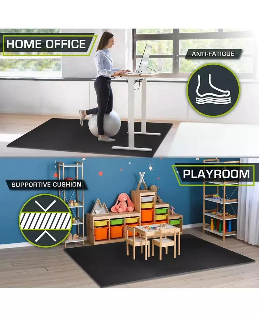 ProsourceFit Exercise Puzzle Mat 3/4-in, 96 Sq Ft - 24 Tiles 6