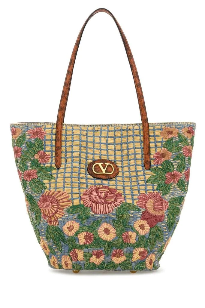 Valentino Valentino Flower Embroidered Tote Bag 1