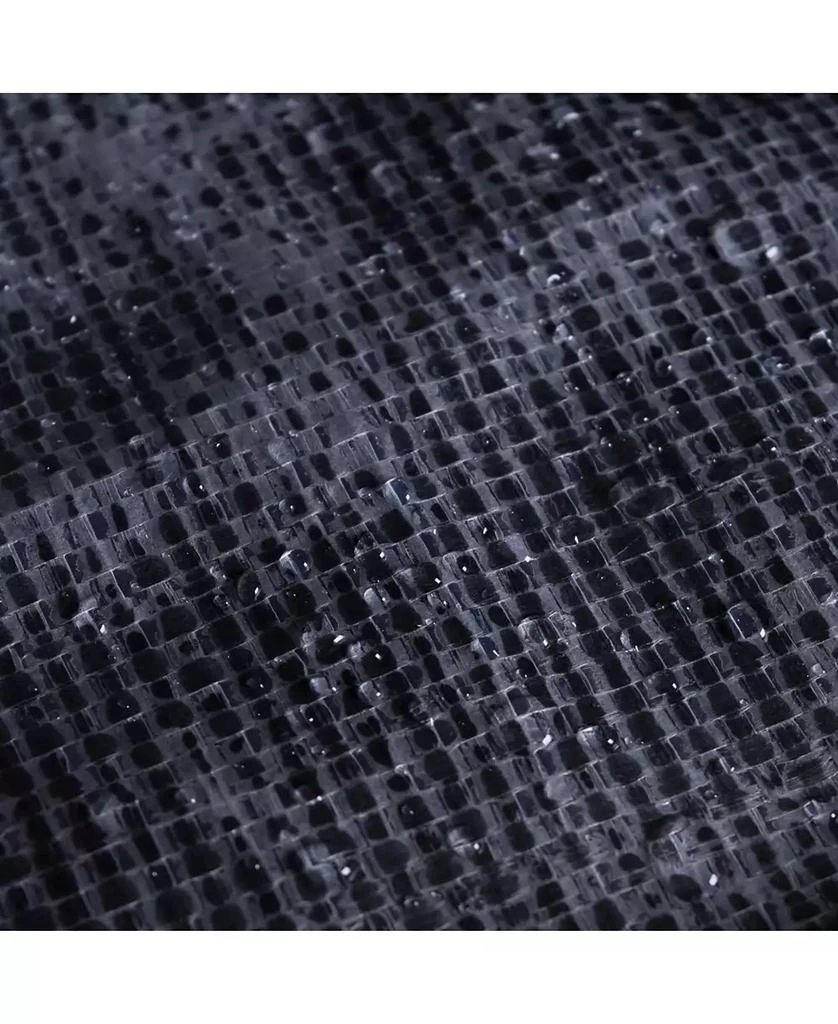 Design Imports Polyethylene Coated Woven Paper Laundry Bin Tribal Chevron Round Small Set of 2 9