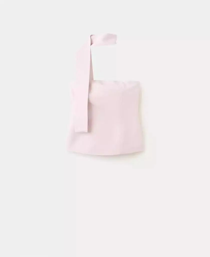 Mango Women's Scarf Neck Top