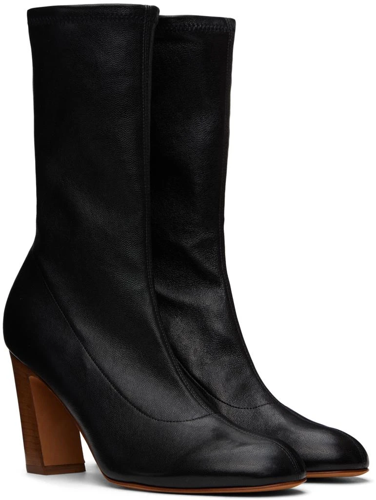 Khaite Black 'The Apollo' Heel Boots 4