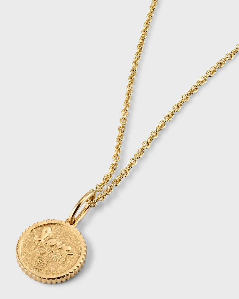 Sydney Evan 14k Diamond Evil Eye Coin Necklace 3