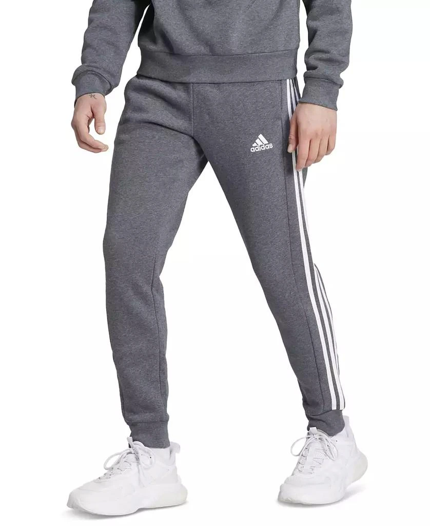 Adidas Men's Essentials 3-Stripes Regular-Fit Fleece Joggers 1