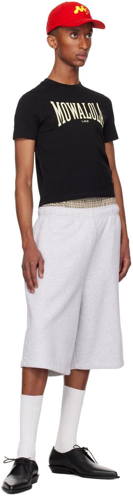 Mowalola Black Sweat Tea T-shirt - T-Shirts - BeyondStyle