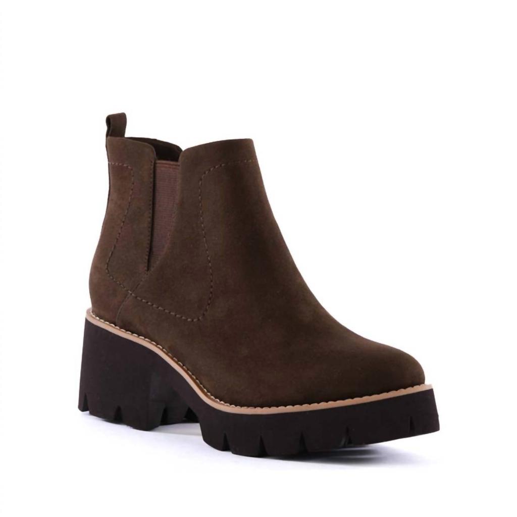 Seychelles Bc Fight For Your Right Ankle Boot In Brown Suede