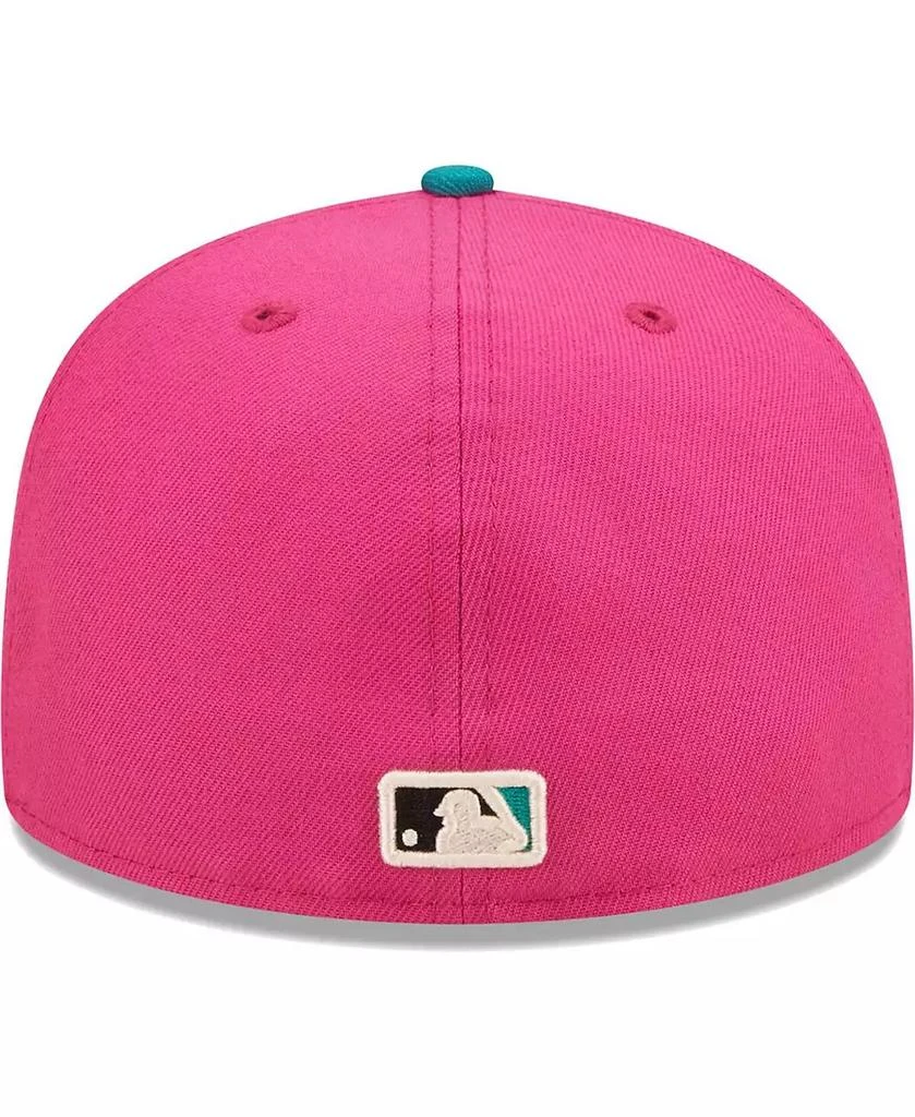 New Era Men's Pink, Green New York Yankees Cooperstown Collection Yankee Stadium Passion Forest 59Fifty Fitted Hat 3