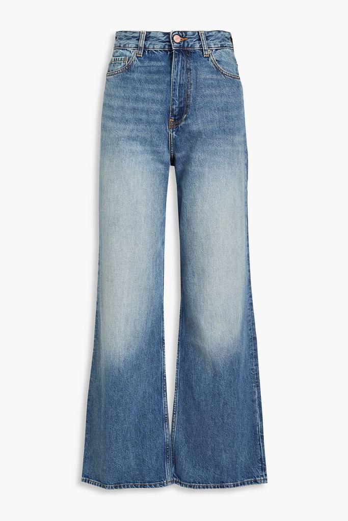 【Ganni】 Blue Future Goddi high-riseフレアジーンズ Blue Future Goddi high-rise flared jeans in blue - Ganni
