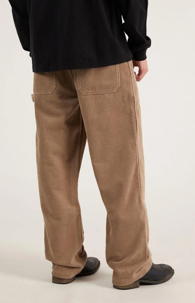 PacSun Tan Corduroy Baggy Carpenter Pants 5