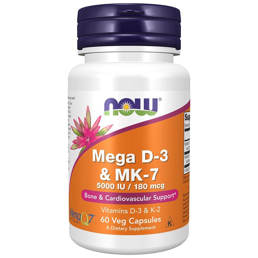 Now Foods Mega D-3 & MK-7 Capsules