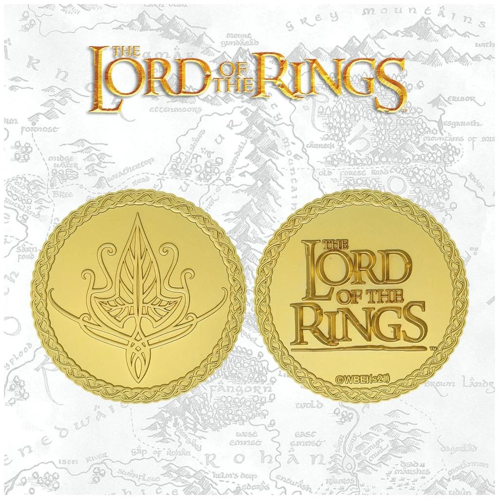 DUST! DUST! Lord Of The Rings 24k Gold Plated Medallion (Elven) - Zavvi Exclusive 1
