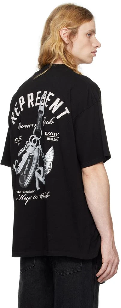 Represent Black 'Keys to the Club' T-shirt 3