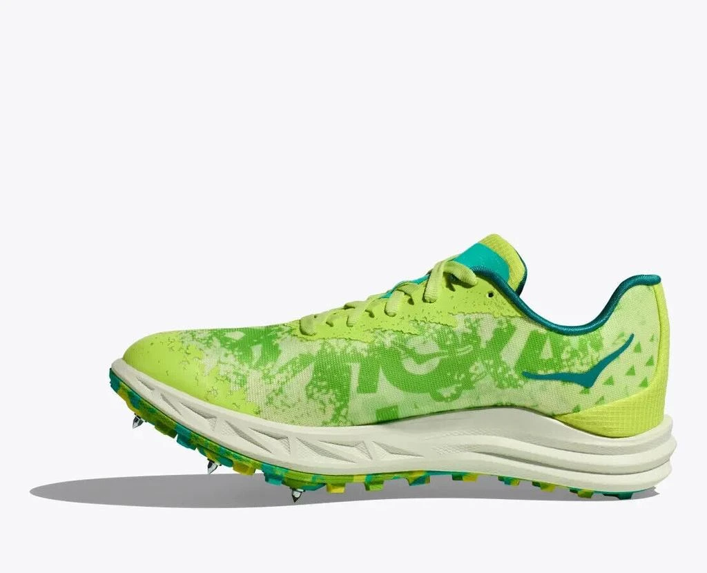Hoka One One Crescendo XC Men US 11.5 Lettuce Electric Lime Spikes Cleats TF1723 3