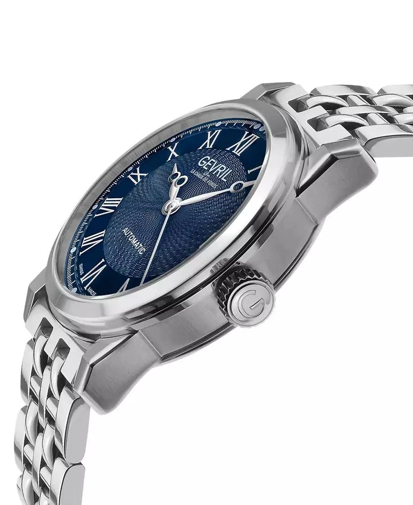 Gevril Men
s Madison Swiss Automatic Silver-Tone Stainless Steel Watch 39mm 2