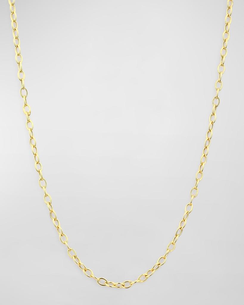Syna 18k Yellow Gold Thin Chain Link Necklace, 30"L