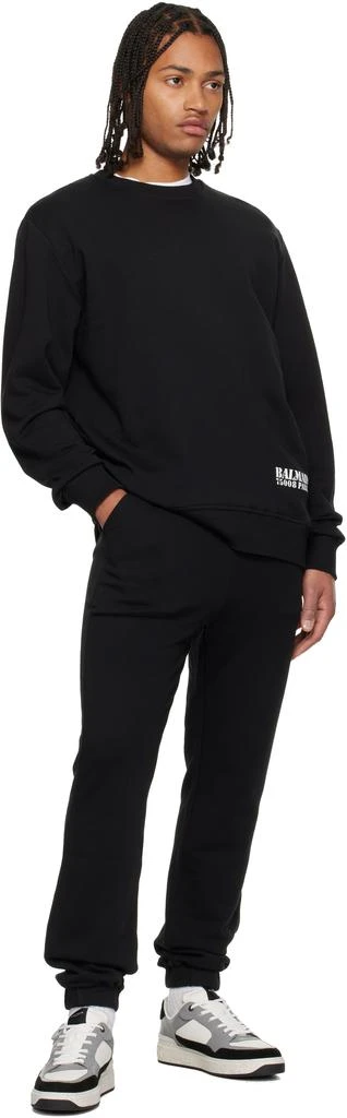 Balmain Black Small 
Balmain
 Stamp Printed Sweatshirt 4