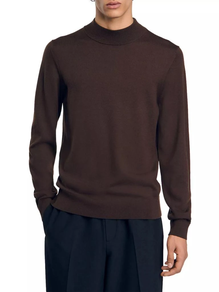 Sandro Mock Neck Sweater 4